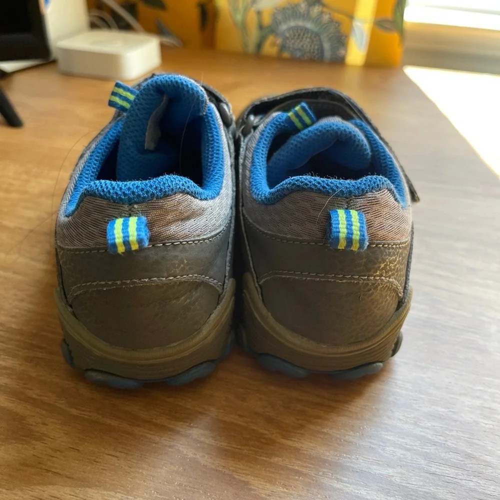Merrell Chameleon 7 Access Low Waterproof Boys Hiking Shoes Grey Blue 13M